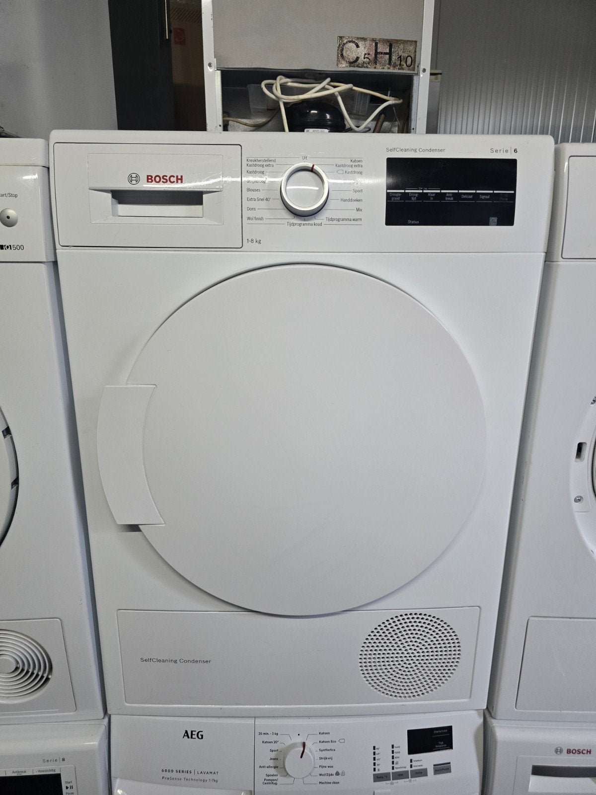 Keurige Bosch Serie6 warmtepompdroger! Garantie! Witgood!✅️, Bosch, 8 tot 10 kg, Ophalen of Verzenden, Zo goed als nieuw