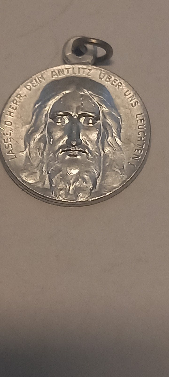 Historische Duitstalige Heilig Aangezicht beschermmedaille, Ophalen of Verzenden