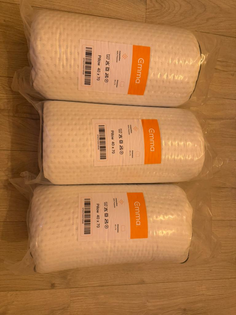 KOOPJE Emma Diamond 3X hoofdkussens NIEUW in de verpakking, Wit, Ophalen of Verzenden, Kussen, Nieuw