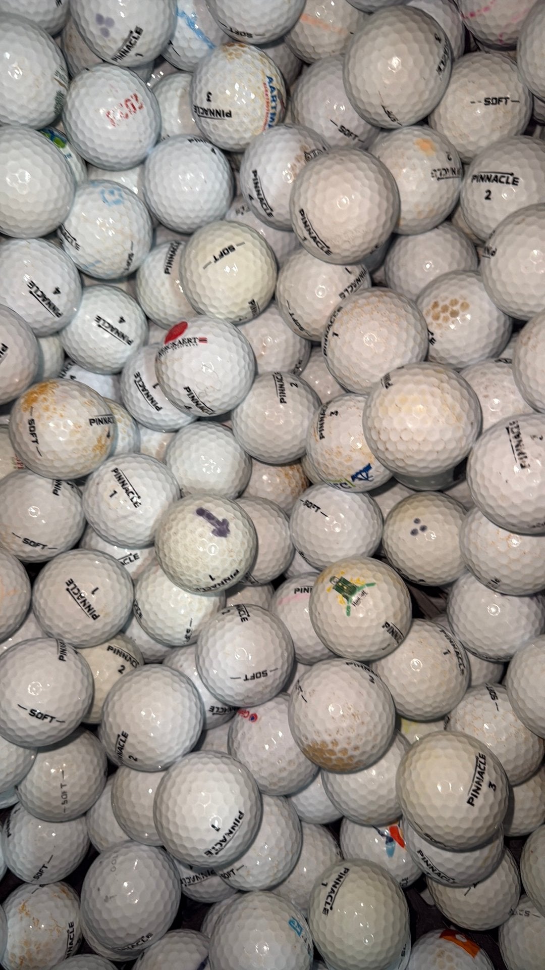 Pinnacle soft golfballen 100 stuks, Sport en Fitness, Verzenden, Zo goed als nieuw, Bal(len)