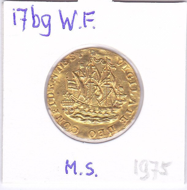 Scheejesschelling 1769 W.Fr. afslag in goud met montagespoor, Ophalen of Verzenden, Vóór koninkrijk, Overige waardes, Goud
