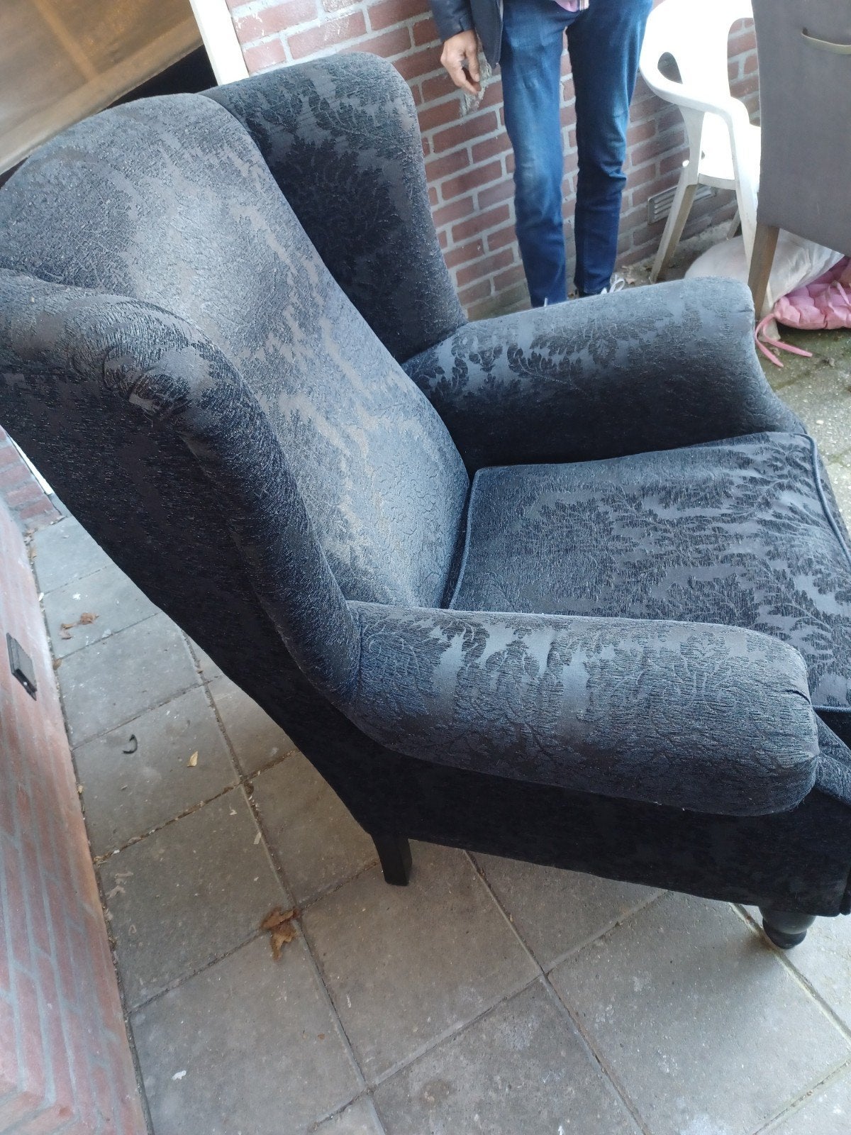 Zwarte stoelen, Ophalen, Eenpersoons, Minder dan 150 cm