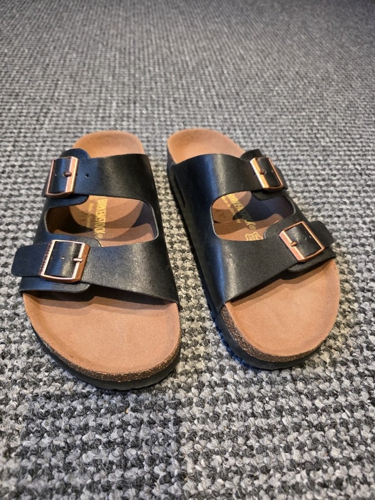 Birkenstock Arizona sandalen slippers - Zwart - Maat 39, Kleding | Dames, Slippers, Zwart, Ophalen of Verzenden, Gedragen