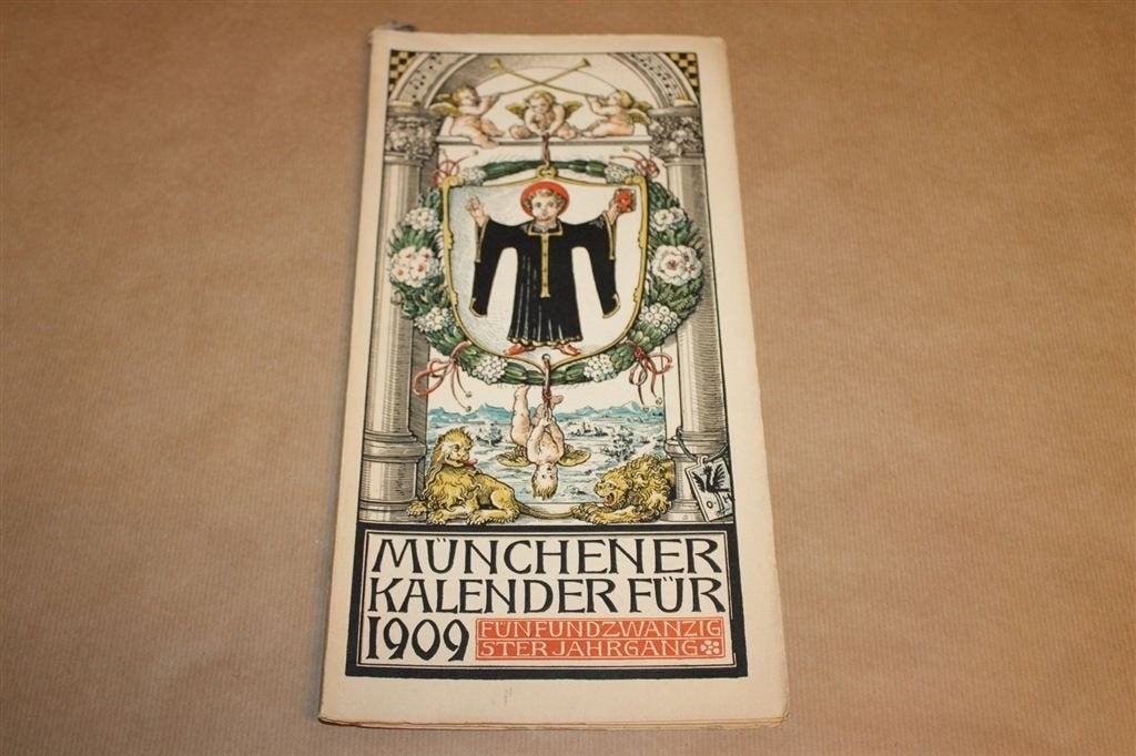 Münchener Kalender 1909 — Otto Hupp Heraldiek, Ophalen of Verzenden