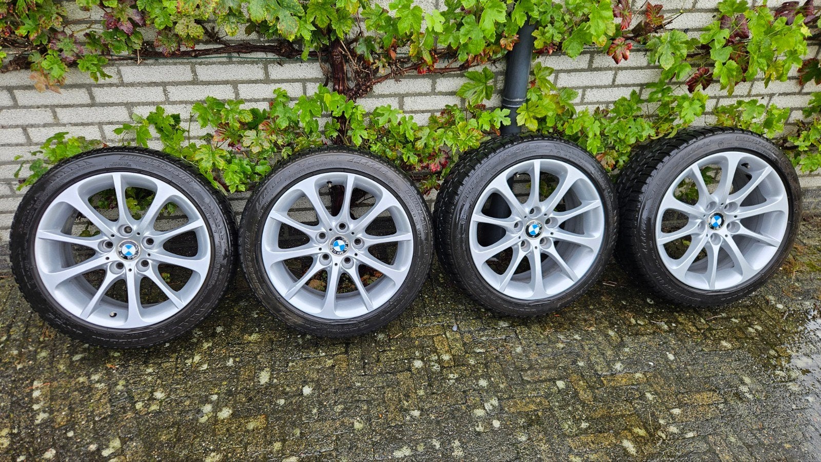17 inch BMW velgen 3 serie, winterbanden 225 45 R17, Auto-onderdelen, Ophalen, Gebruikt, Banden en Velgen, 17 inch