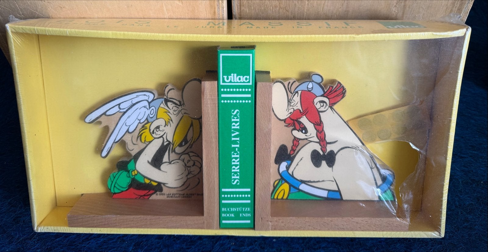 Asterix & Obelix Boekensteunen Vilac - Nieuw en Geseald, Ophalen of Verzenden, Asterix en Obelix, Nieuw, Beeldje of Figuurtje