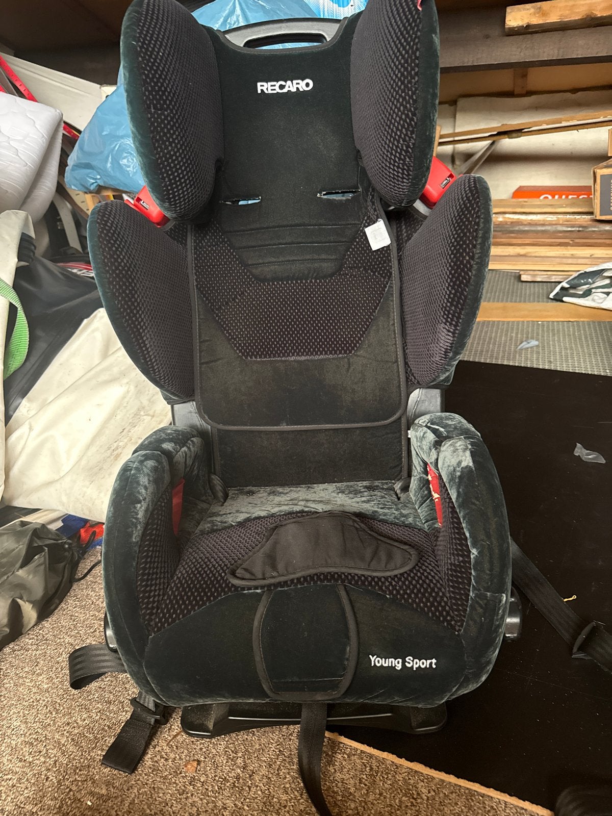 RECARO Young Sport autostoel - Zwart, Verstelbare rugleuning, 9 t/m 36 kg, Ophalen, Overige merken