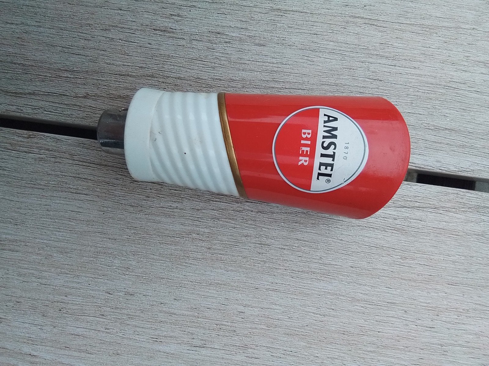 Amstel Bier Tapkraan Handvat - Vintage Brouwerij Collectie, Ophalen of Verzenden, Zo goed als nieuw, Flesopener, Amstel