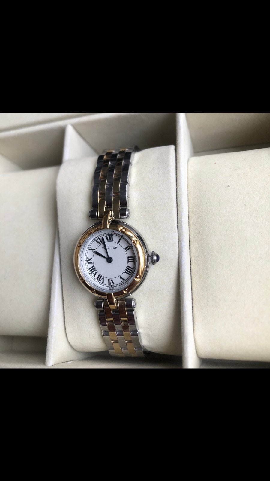 Cartier Vendome small dames horloge, Ophalen of Verzenden, Nieuw, Staal, Overige merken