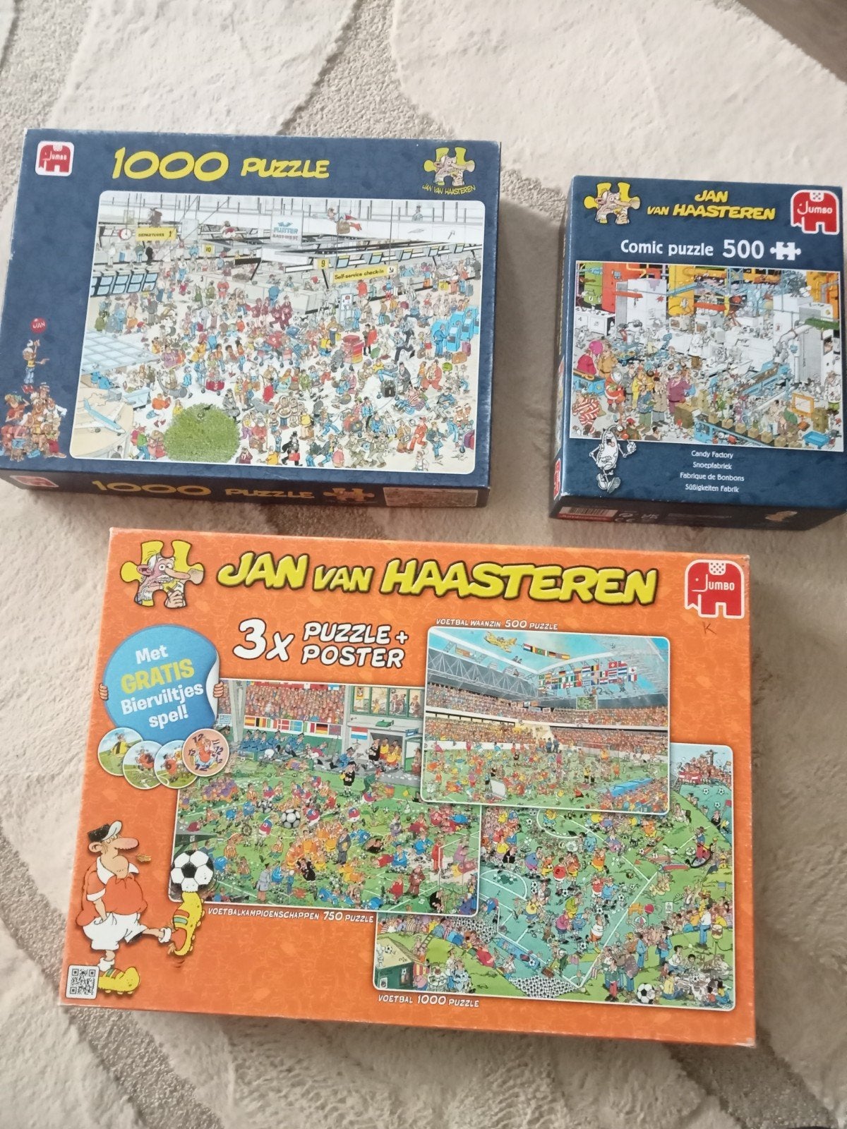 puzzels Jan van Haasteren, Ophalen, 500 t/m 1500 stukjes, Gebruikt