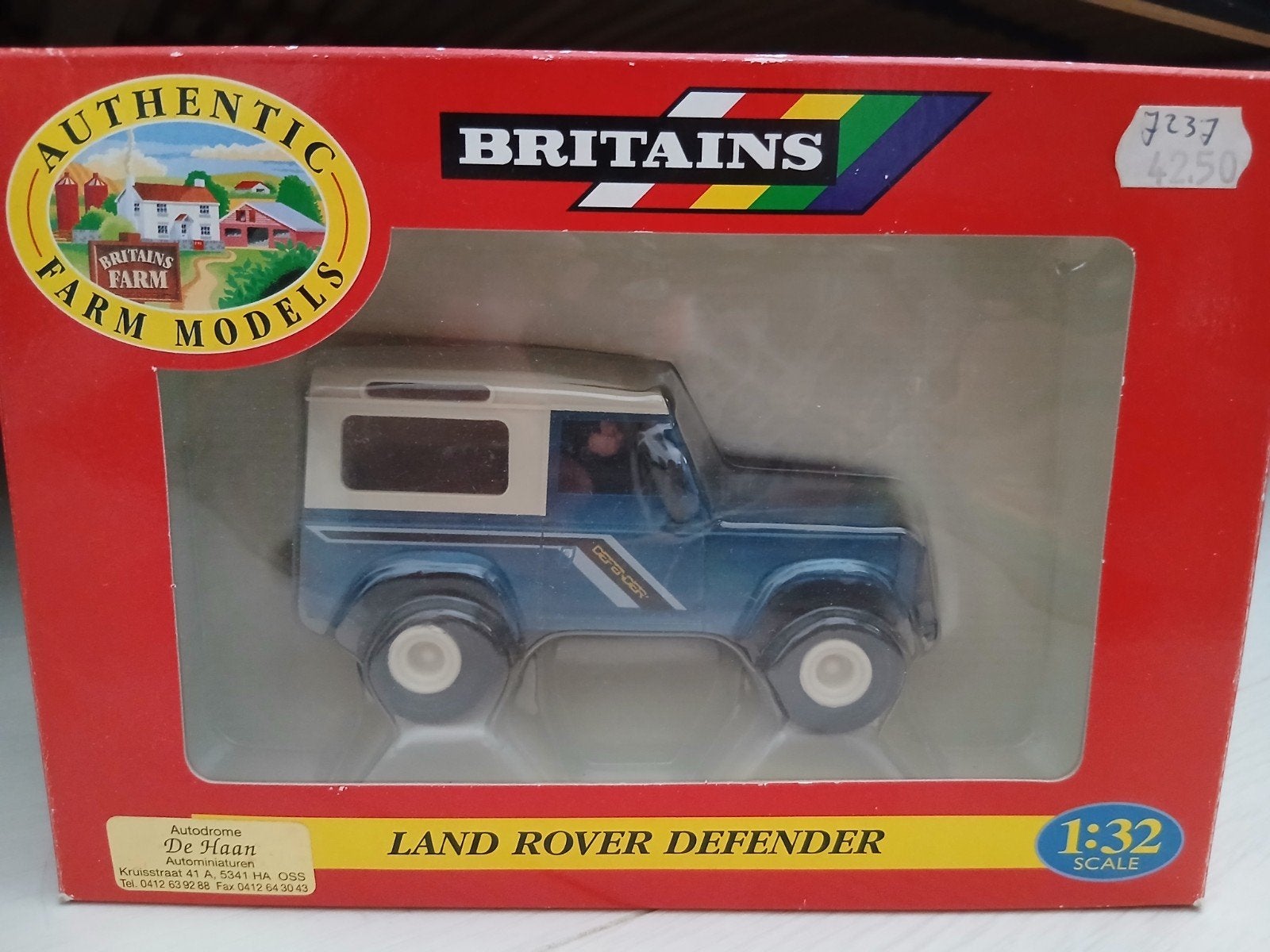 Britains Land Rover Defender 1/32, Ophalen, Zo goed als nieuw, Auto, Britains