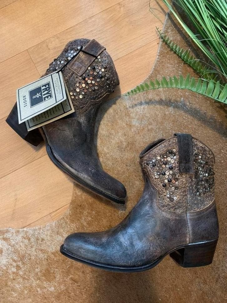Frye enkellaarsjes met rits 37 38 western boots laarzen, -, Lage of Enkellaarzen, Nieuw, Ophalen of Verzenden