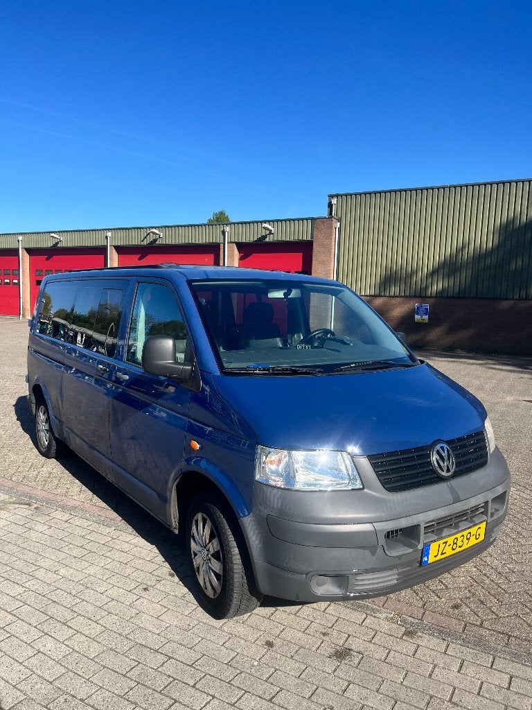 Volkswagen Transporter 1.9 TDI 75KW Kombi 2007 Blauw, Auto's, Volkswagen, Electronic Stability Program (ESP), 8 stoelen, Blauw