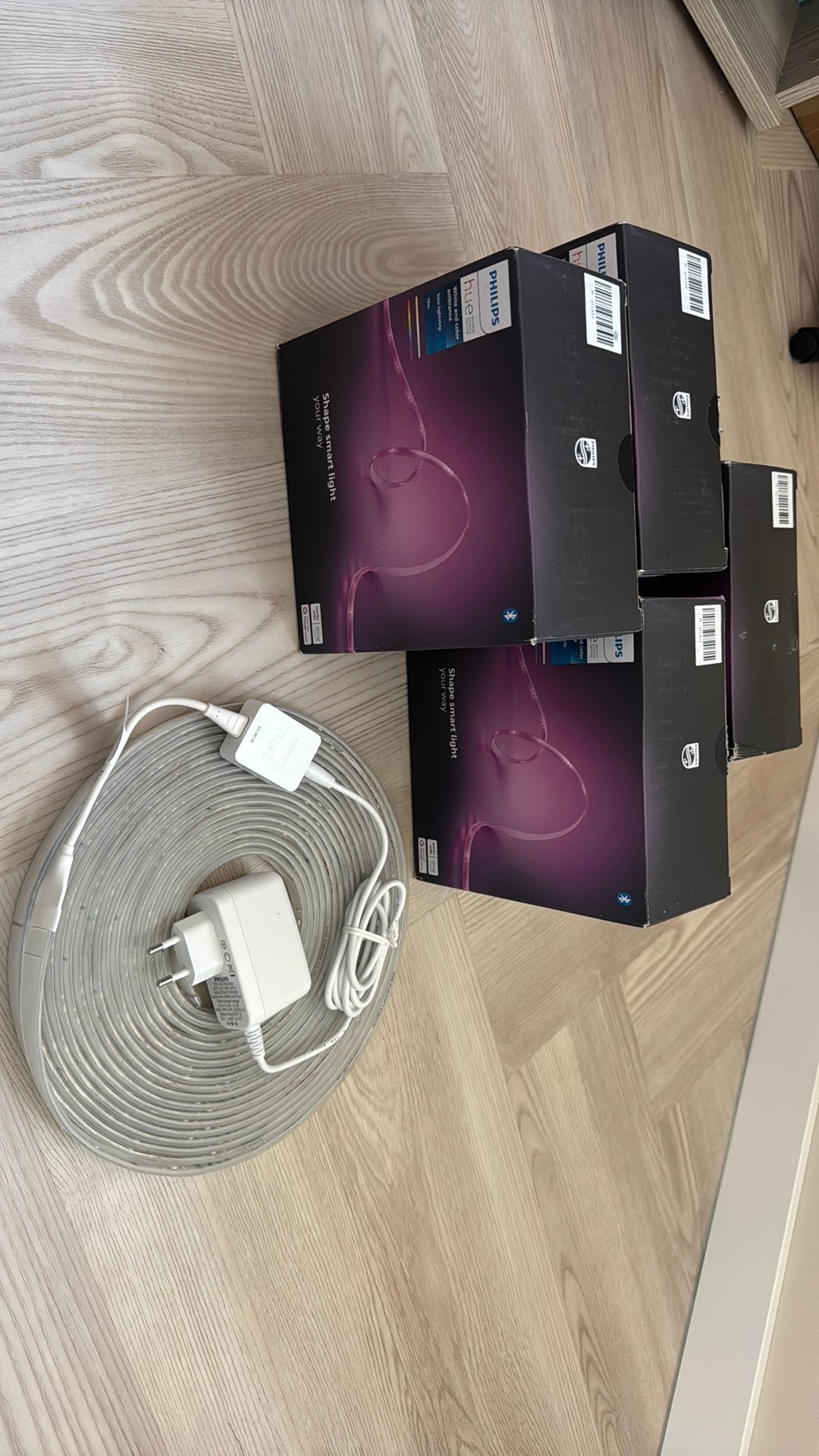 (5x) Philips Hue Lightstrip 10m - Smart Verlichting, Huis en Inrichting, Ophalen, Nieuw