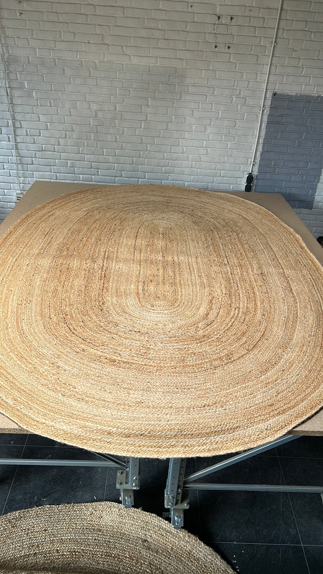Jute vloerkleed ovaal - 200x290 cm - naturel, Natuurlijk, Ophalen of Verzenden, 200 cm of meer, Bruin