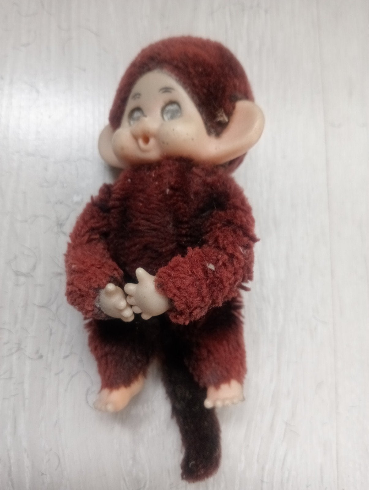 Vintage Monchhichi aapje jaren 70, Ophalen of Verzenden, Gebruikt, Pop