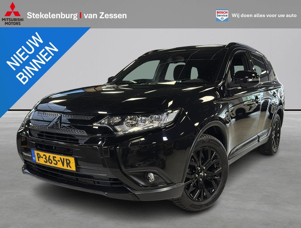 Mitsubishi Outlander 2.0 Black edition 7 persoons, Trekhaak,, Auto's, Mitsubishi, 1998 cc, Stof, Euro 6, 4 cilinders