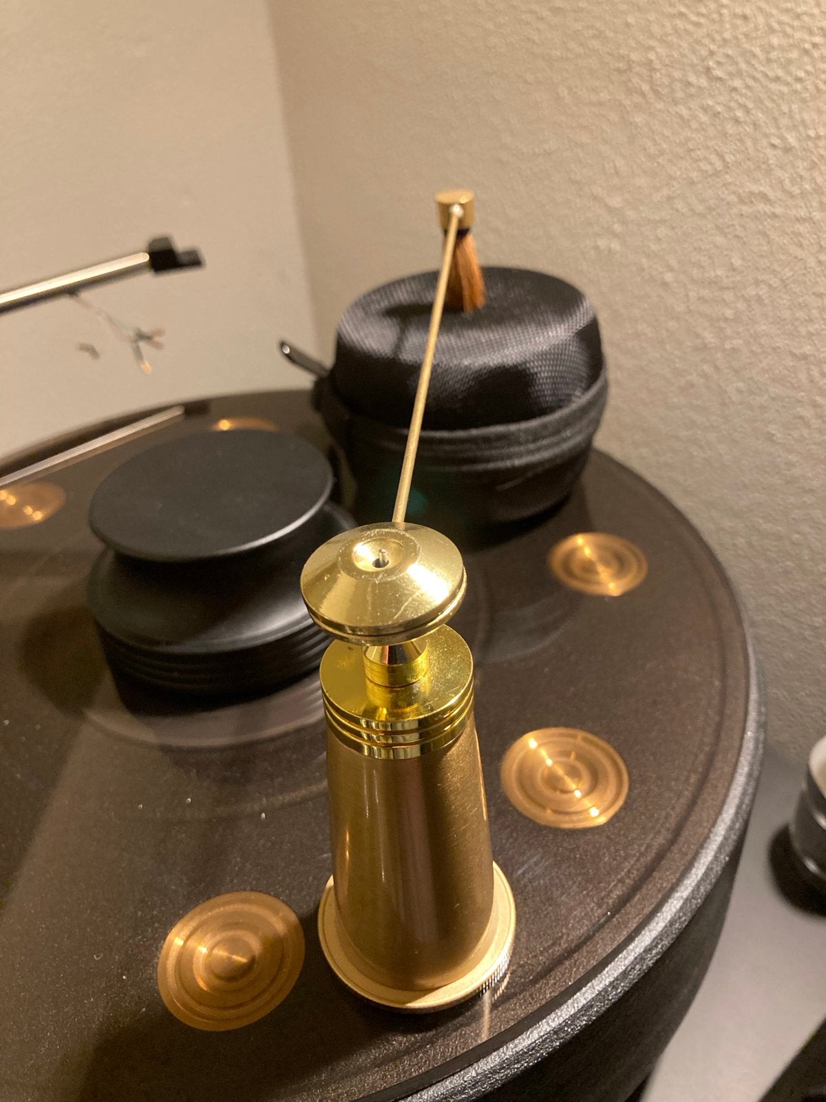 High-End Meeloop Bezem voor Platenspeler - Top Staat, Audio, Tv en Foto, Platenspelers, Ophalen of Verzenden, Zo goed als nieuw