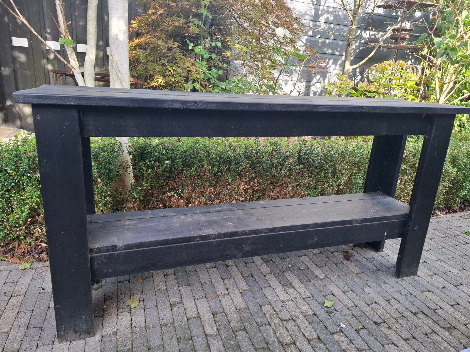 Grote sidetable voor buiten, Ophalen, Rechthoekig, Hout
