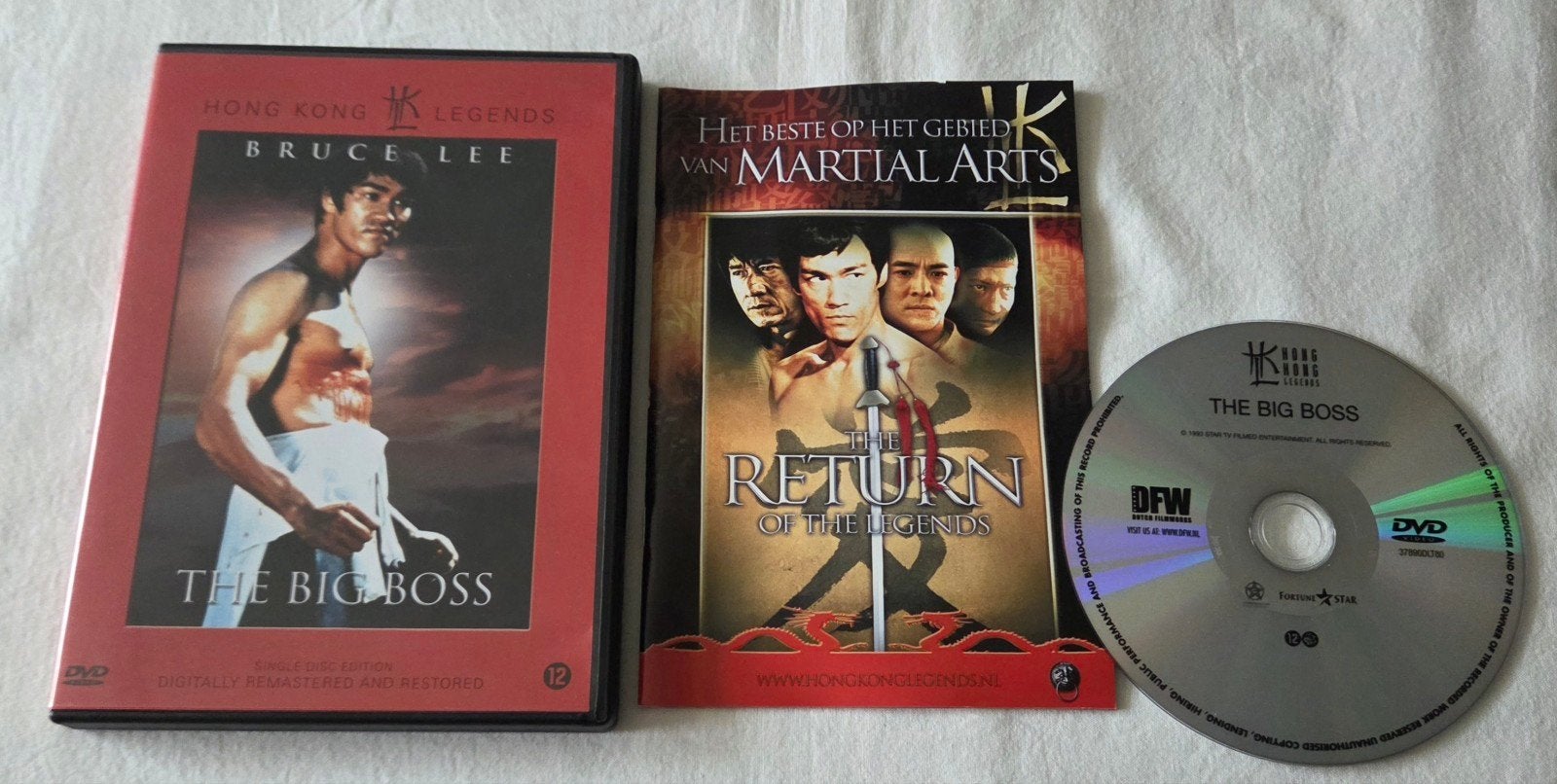 Bruce Lee The Big Boss Dvd Actie/Kung-Fu, Cd's en Dvd's, Vanaf 16 jaar, Ophalen of Verzenden, Zo goed als nieuw