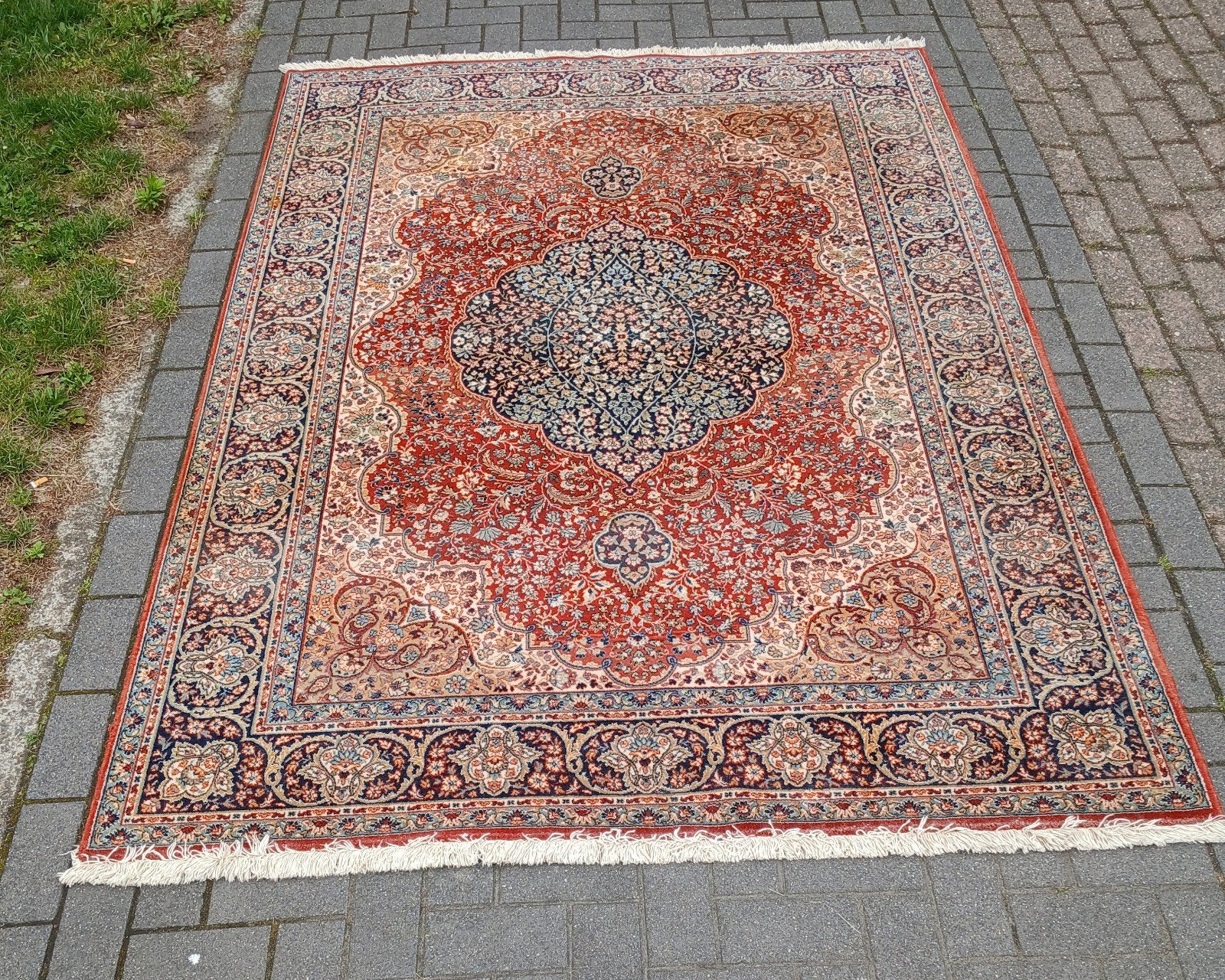 Pharo Tapijt België - Zuivere Scheerwol Vloerkleed, Klassiek, Oosters, Traditioneel, 150 tot 200 cm, Blauw, 200 cm of meer