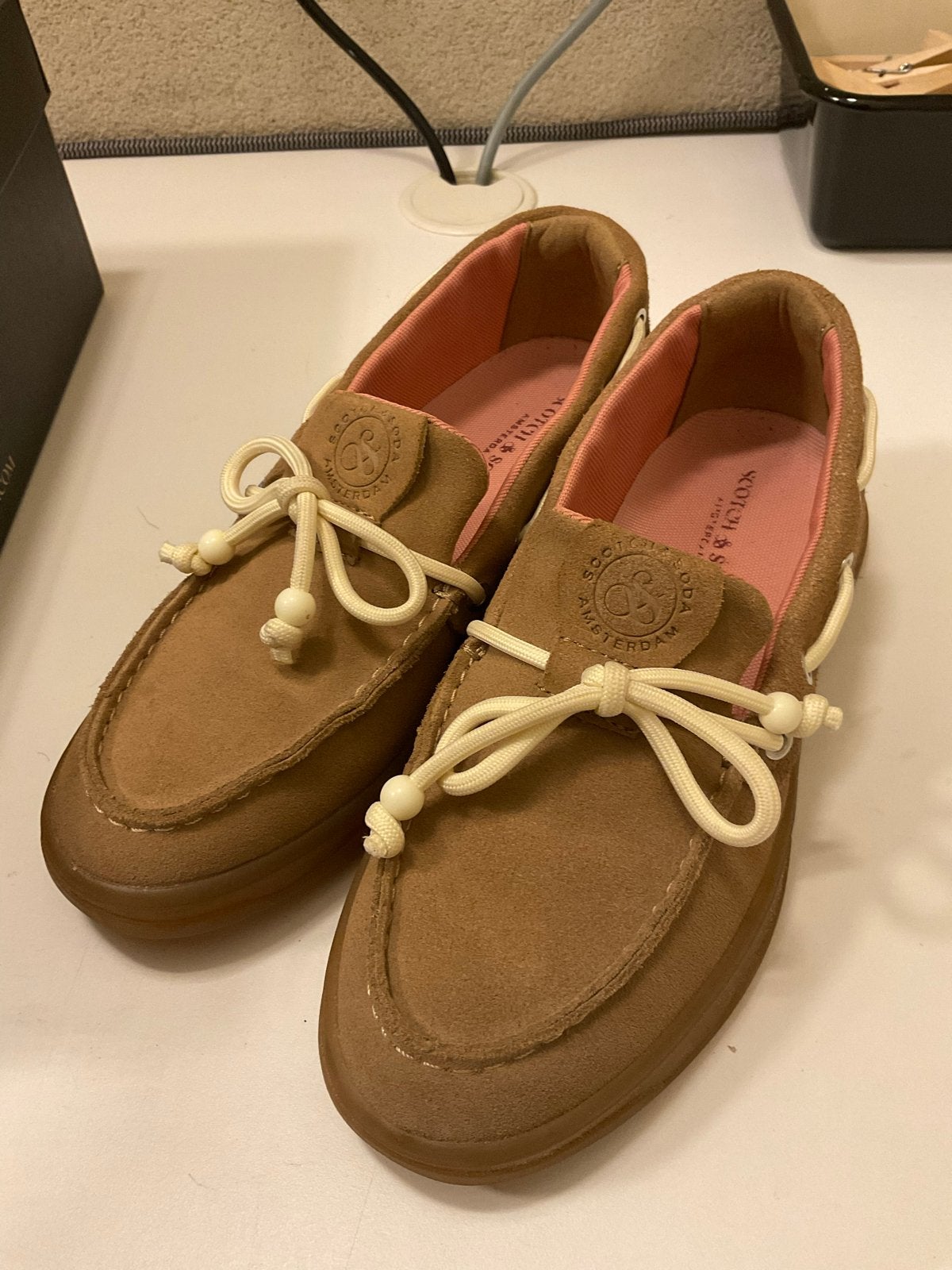 Scotch & Soda instappers maat 38 - Zo goed als nieuw, Ophalen of Verzenden, Zo goed als nieuw, Bruin, Instappers