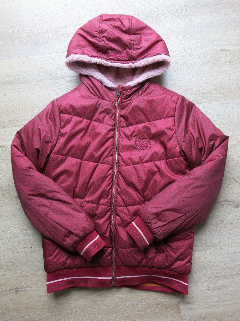 Omkeerbare We Fashion Winterjas maat 170-176, Gebruikt, Meisje, Ophalen of Verzenden, WE Fashion