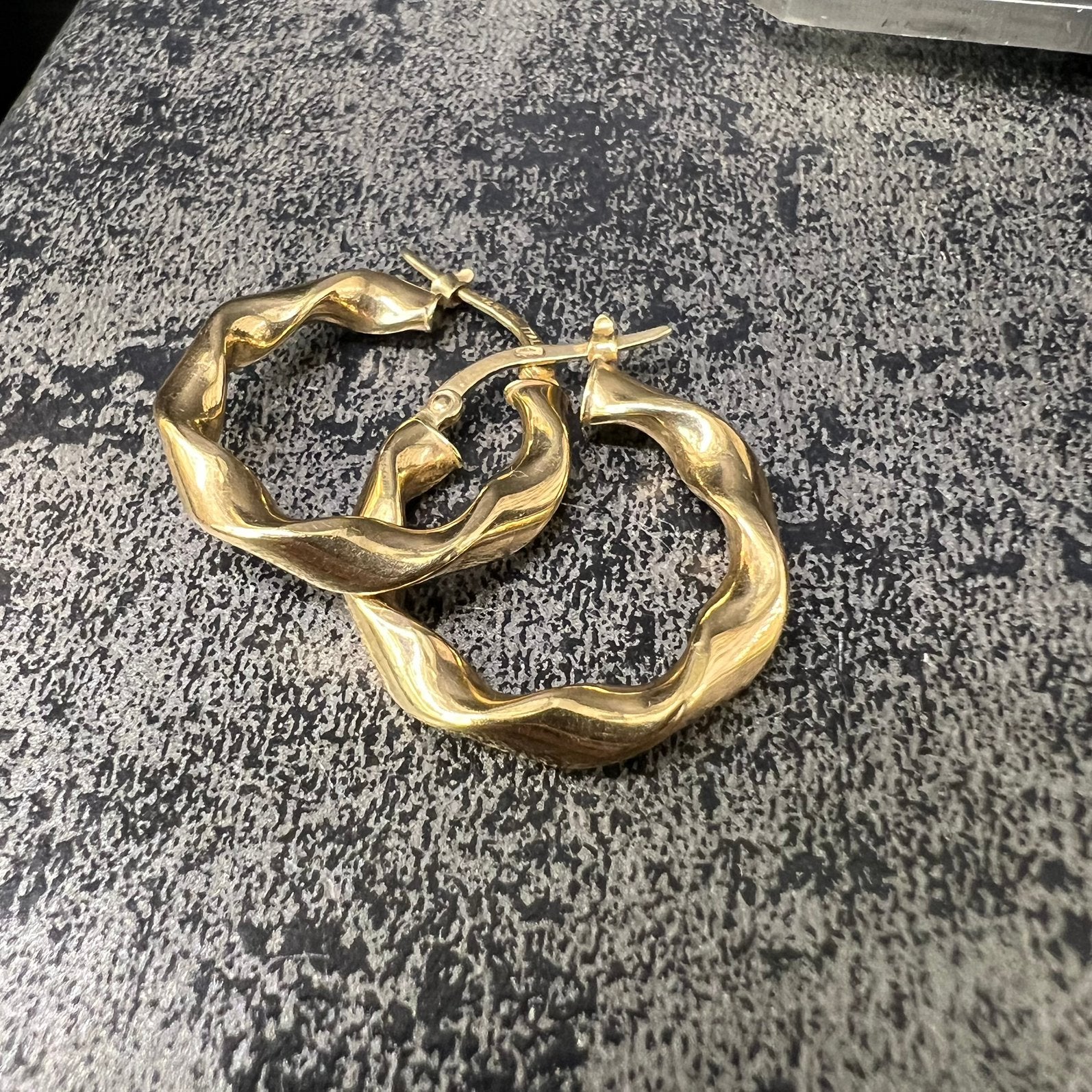 14 karaat gouden oorbellen creolen, Ophalen of Verzenden