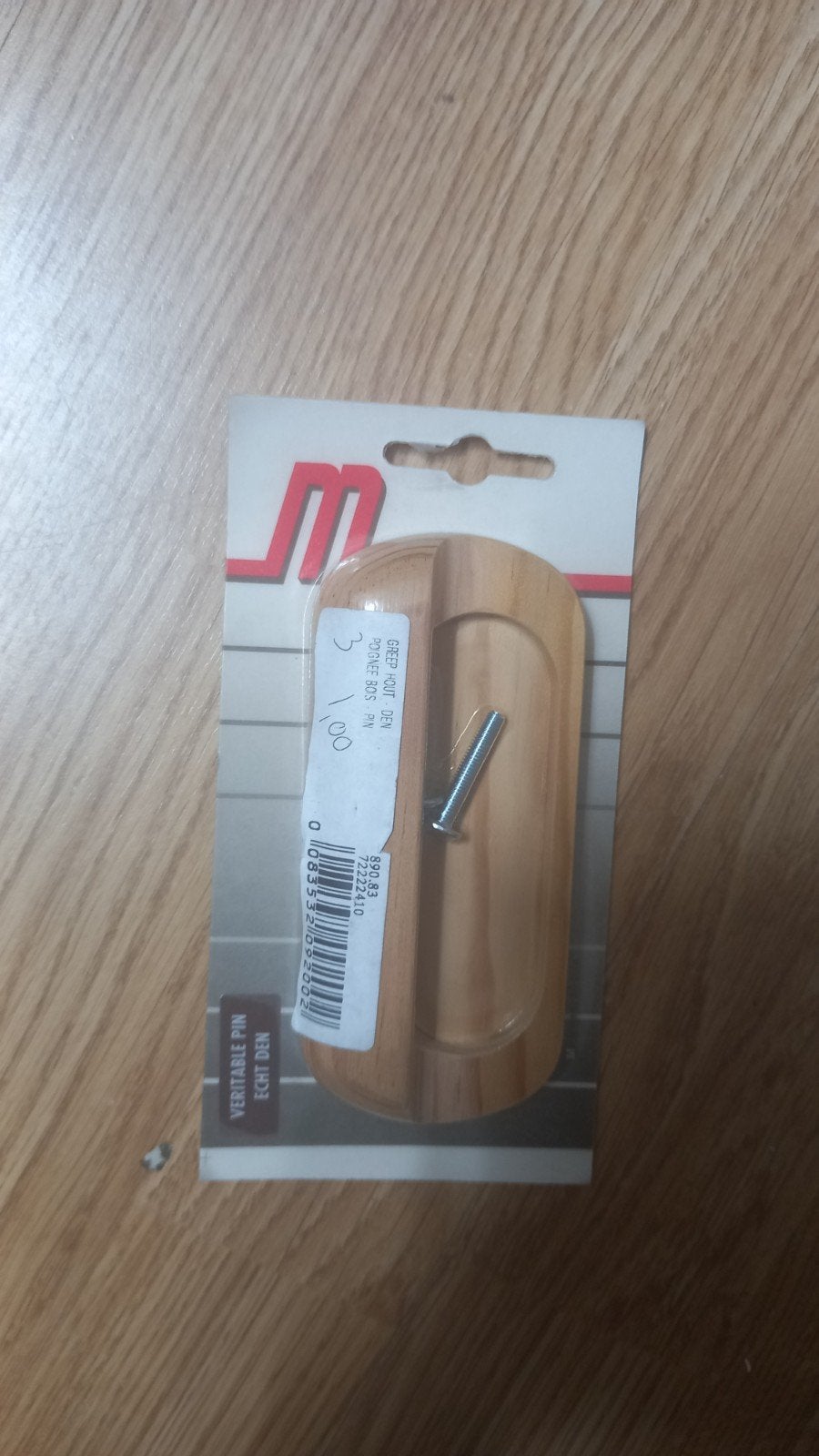 Houten greep voor deuren en lades - Nieuw, Ophalen of Verzenden, Nieuw, Overige materialen, Klink of Kruk