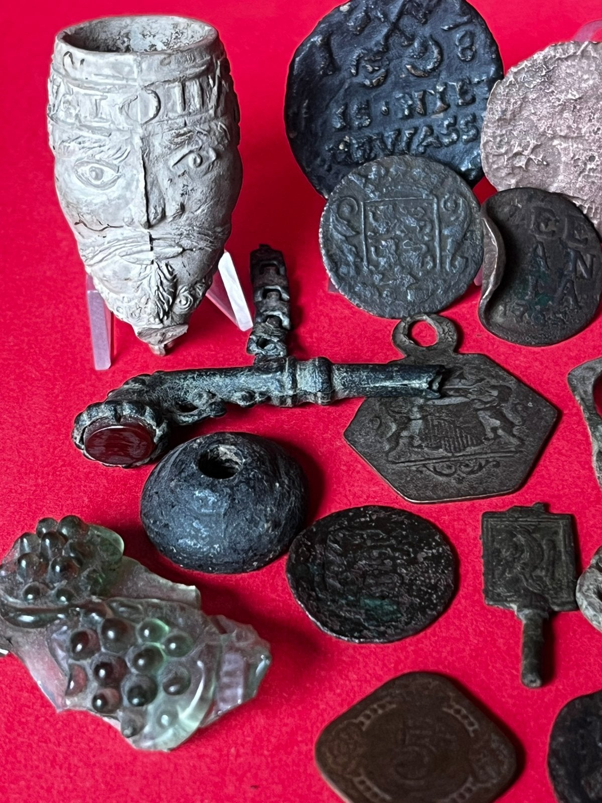 Lotje bodemvondsten., Postzegels en Munten, Munten en Bankbiljetten | Toebehoren, Verzenden