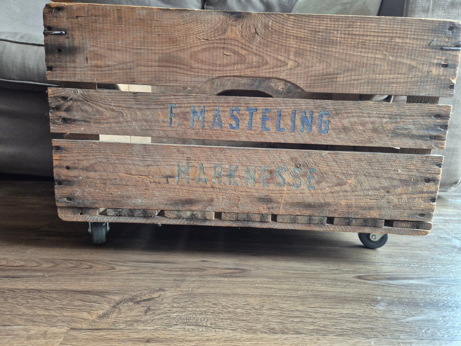 Fruitkist op wielen speelgoedkist, Ophalen, Gebruikt, 50 tot 100 cm, 5 – 50