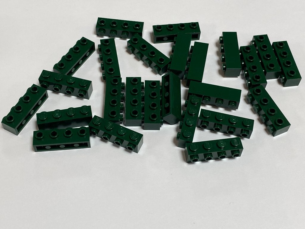 Partij 25x 1x4 Lego stenen met zij nopje in diverse kleuren, Overige thema's, Lego, Nieuw, Ophalen of Verzenden