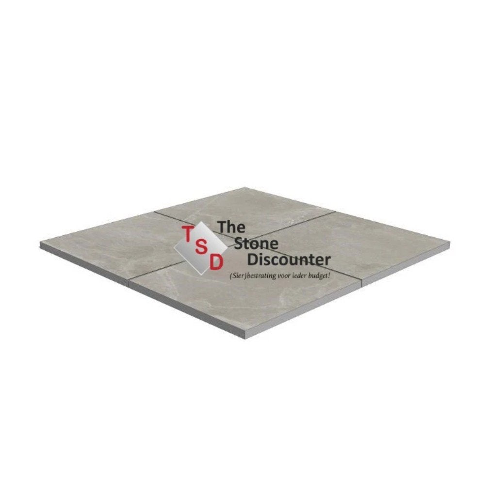 Restpartij TRE Recco greige 60x60x3 cm keramiek (16.56 m2), Ophalen of Verzenden, Nieuw, Keramiek, Terrastegels