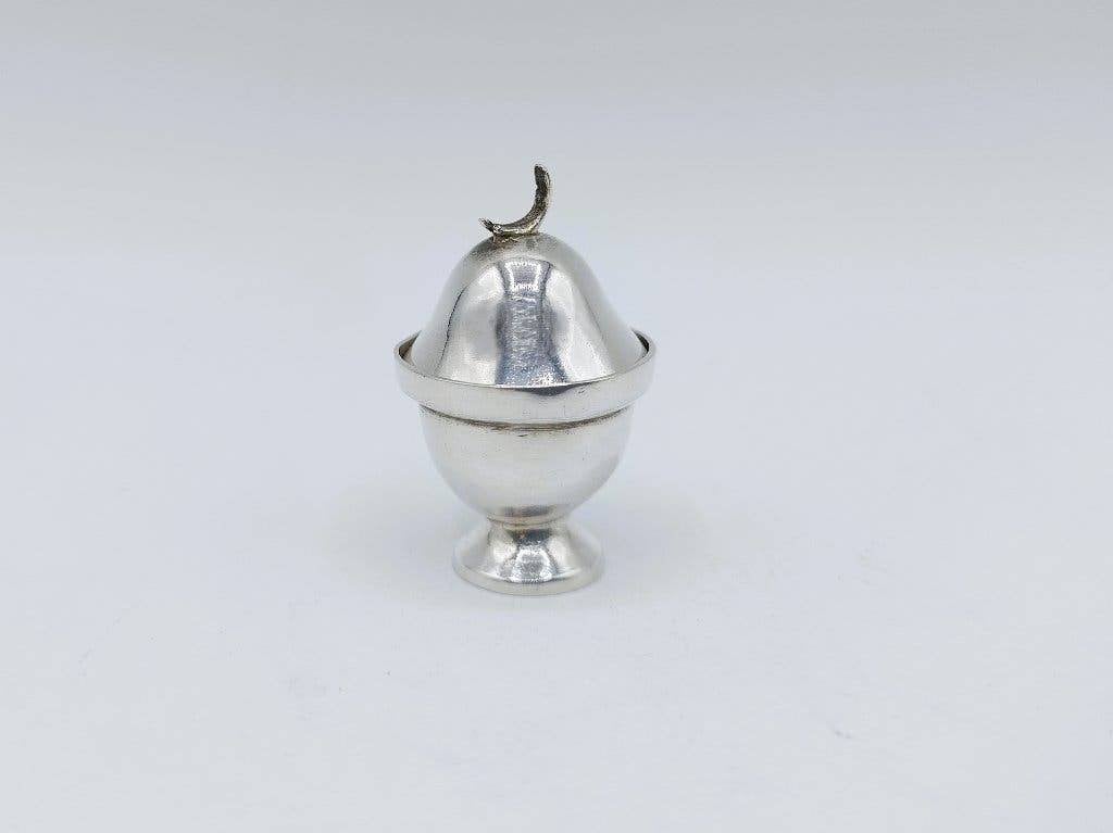 Zilveren miniatuur tabakspot, H. Duller, Amsterdam, 1778, Verzenden, Zilver