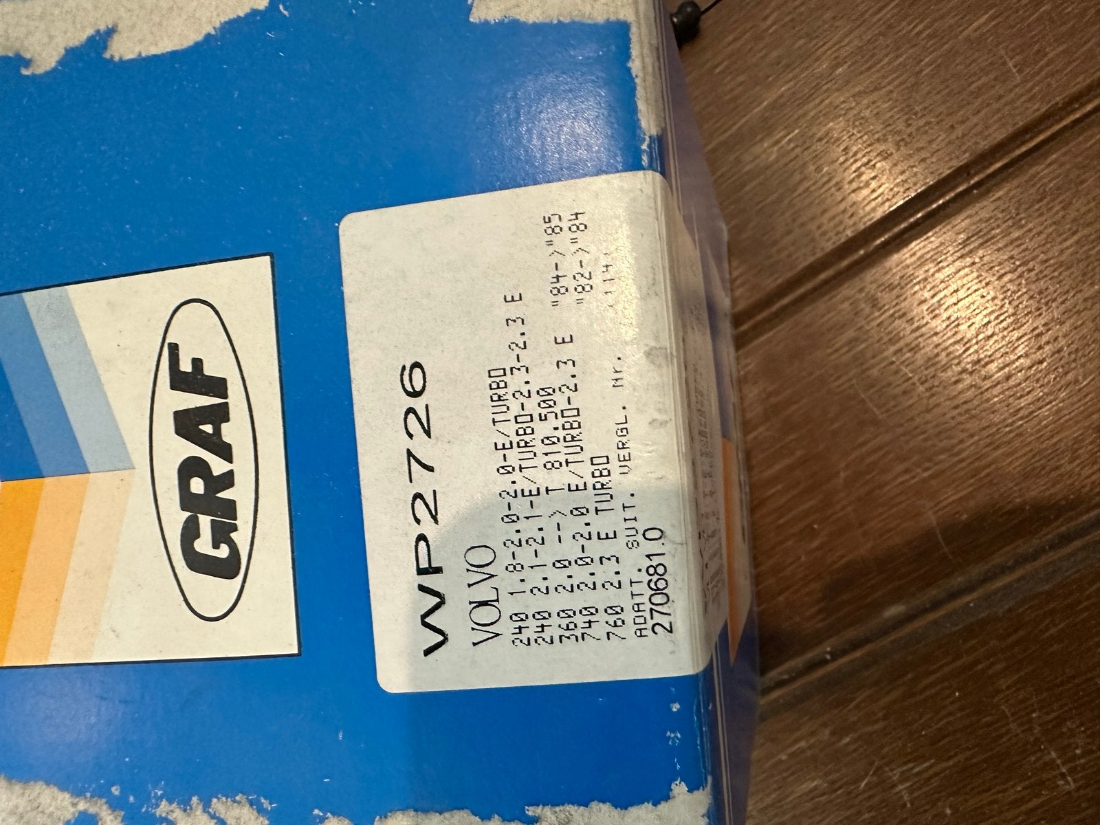 Nieuwe Graf WP2726 Waterpomp voor diverse Volvo modellen, Auto-onderdelen, Ophalen of Verzenden, Nieuw, Volvo
