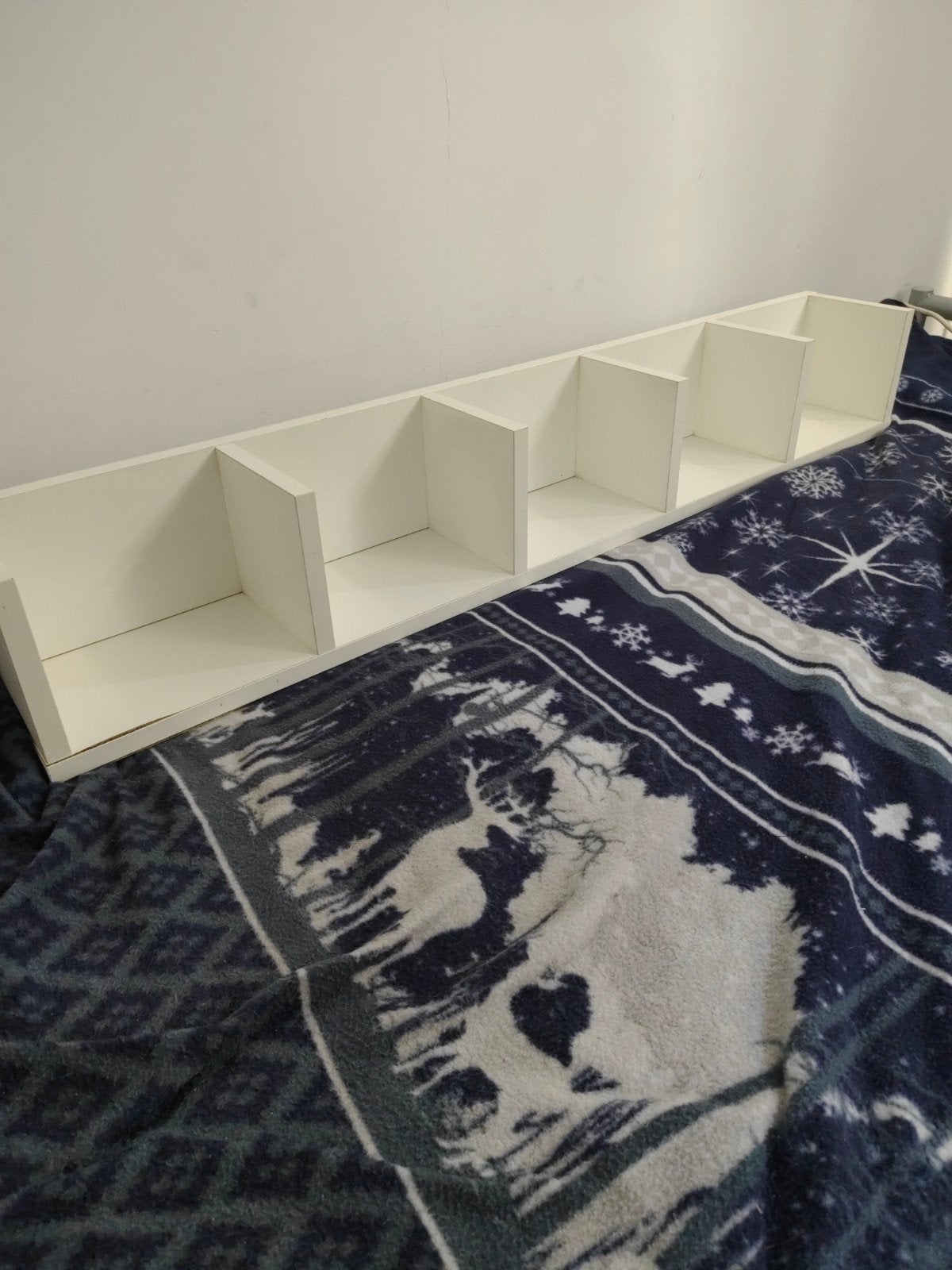 Witte wandplank met vakken, Billy Ikea, Ophalen, Met plank(en), Gebruikt, 100 tot 150 cm