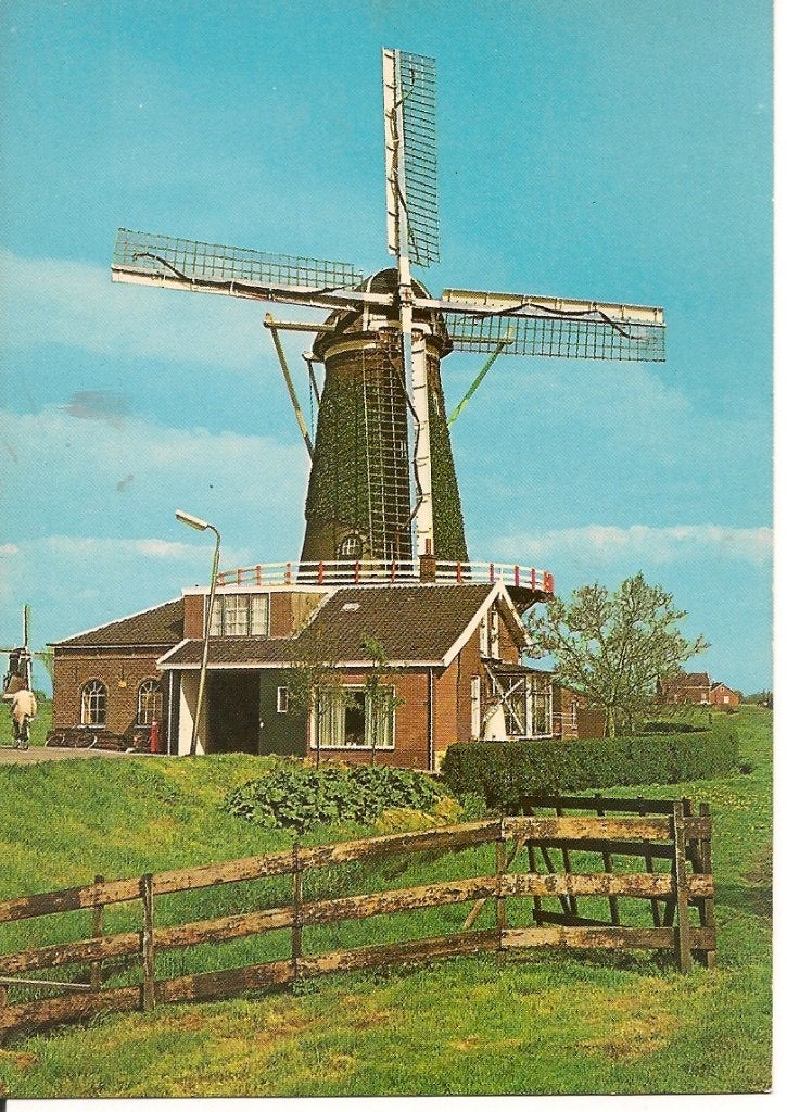 Ansichtkaart Molen De Vriendschap Bleskensgraaf, Ophalen of Verzenden, 1960 tot 1980, Ongelopen, Zuid-Holland