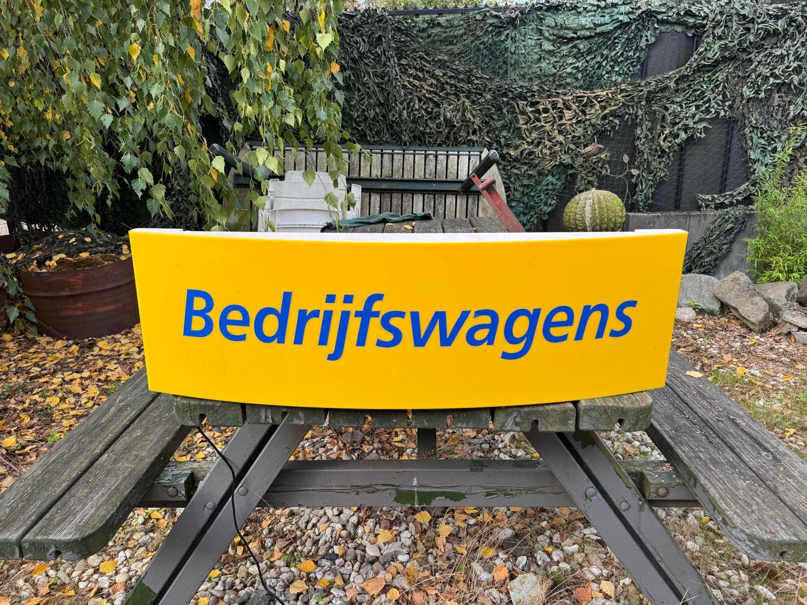 Lichtbak 'Bedrijfswagens' - Reclamebord, Ophalen, Gebruikt, ., Lichtbak of (neon) lamp