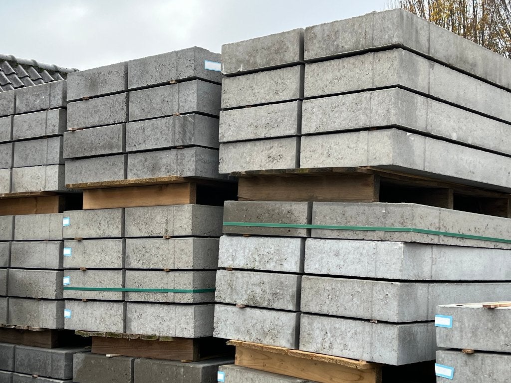 Betonplaat 120x80x12 grijs met deklaag en hijsvoorziening mf, Tuin en Terras, Tegels en Klinkers, Ophalen, Nieuw, Keramiek, Terrastegels