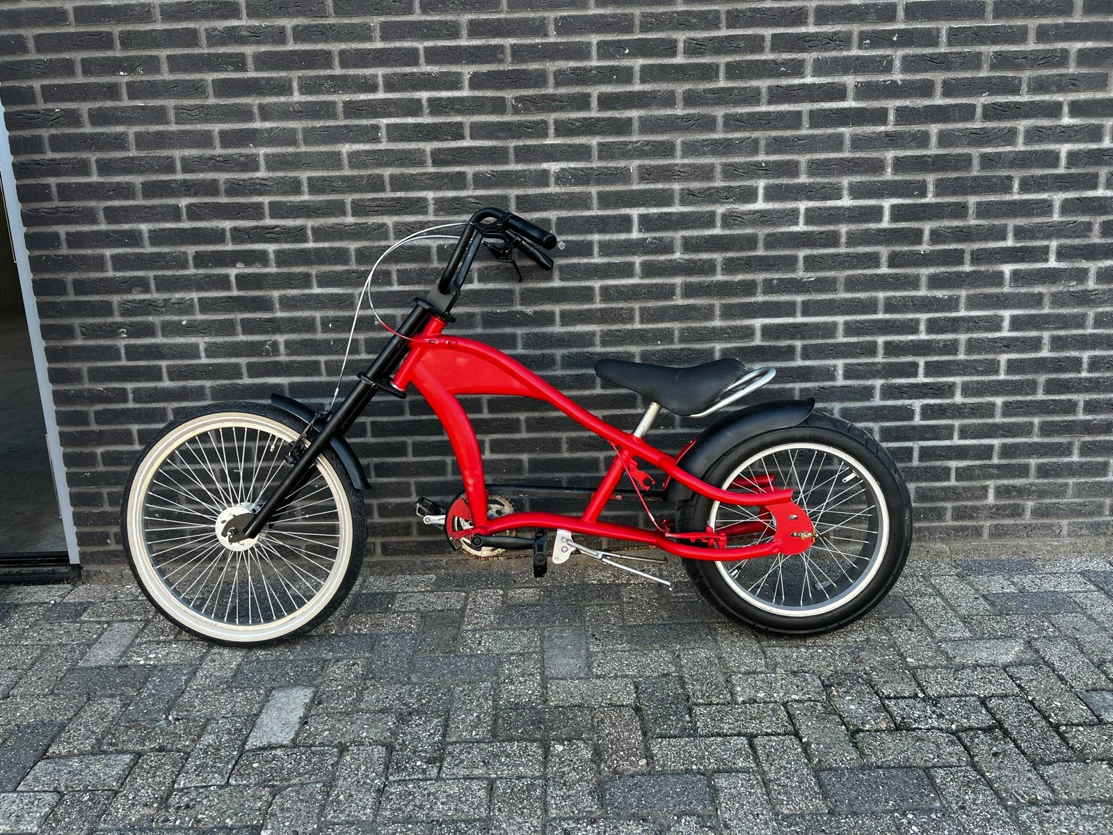 Coole cruiser kinderfiets lowrider, Ophalen, Gebruikt, Terugtraprem, 16 tot 20 inch