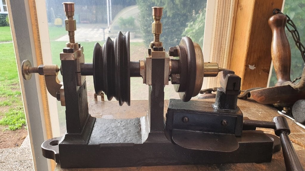 Unieke Antieken Diamant splitser en slijpmachine uit 1910, Ophalen