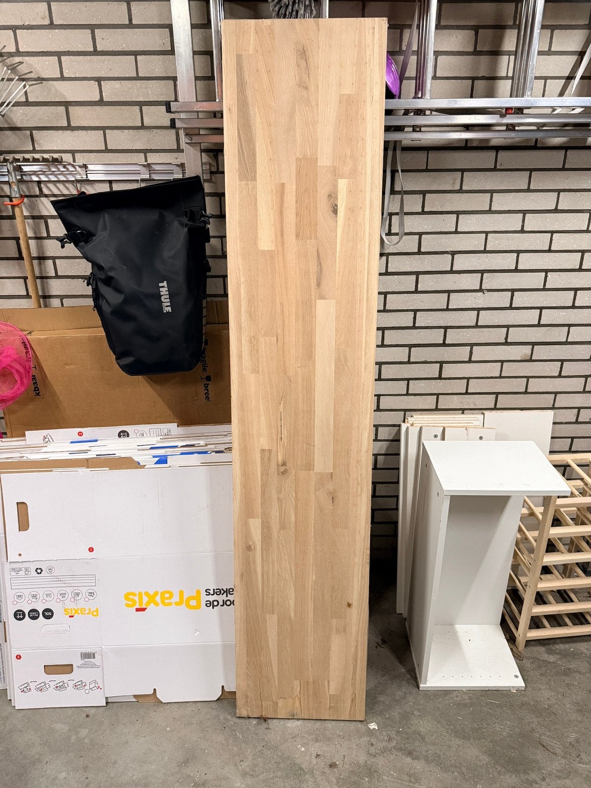 Eikenhout meubelpaneel 200x40x2,5, Doe-het-zelf en Verbouw, Hout en Planken, Ophalen, 25 tot 50 mm, Eiken, Nieuw