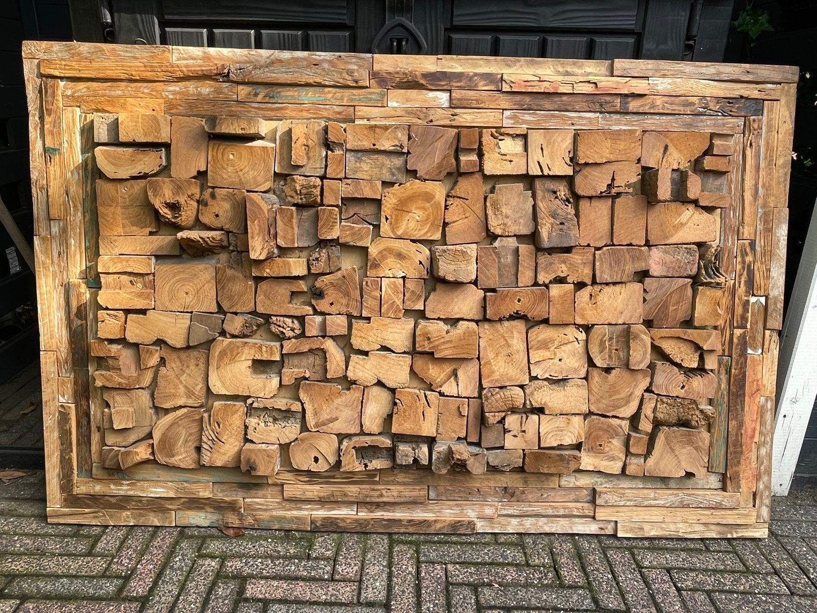 Mooi houten wandbord - decoratief en veelzijdig, Ophalen, Gebruikt, Hout, Bruin