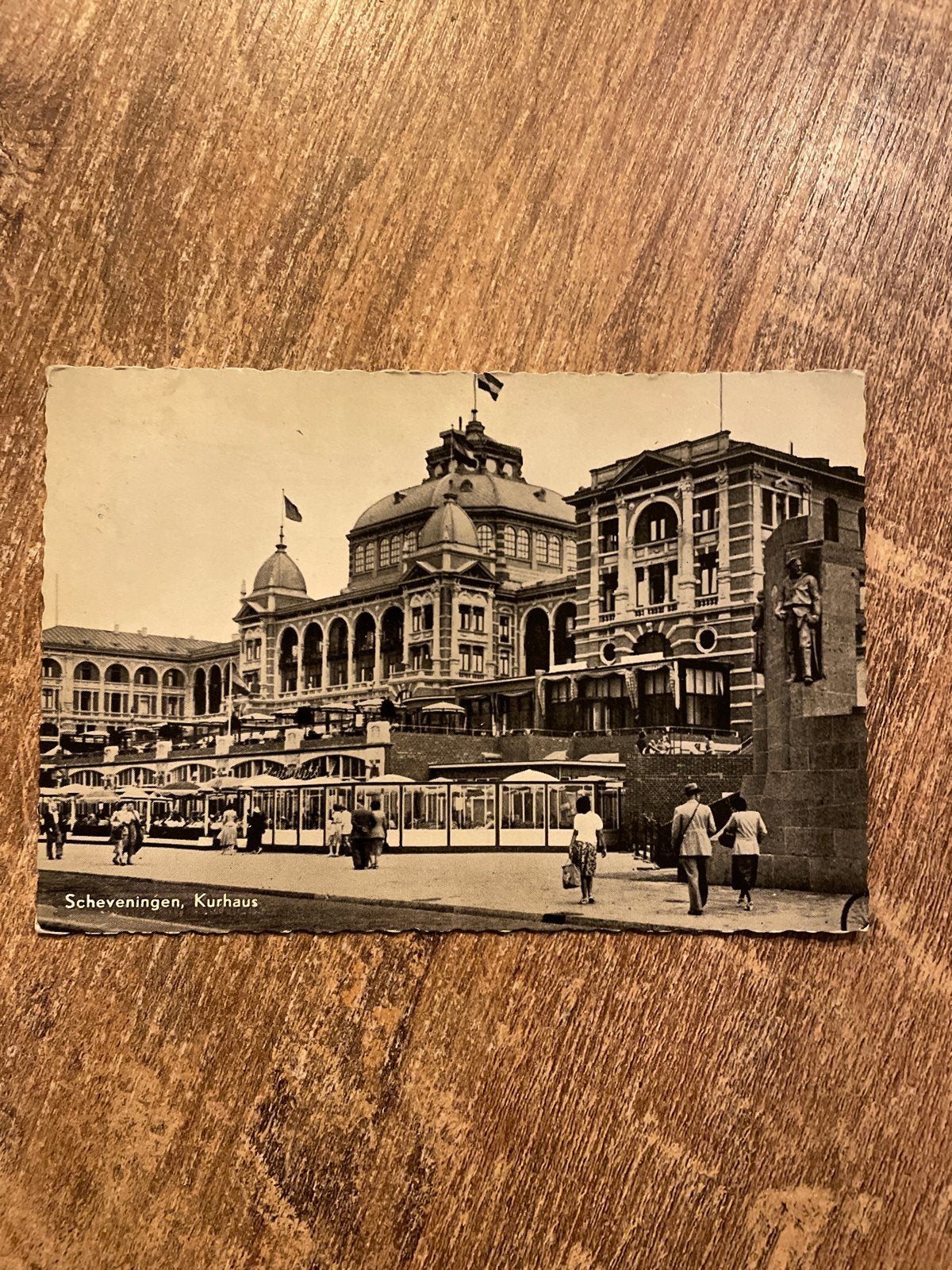 Oude ansichtkaart Scheveningen Kurhaus (1960), Ophalen of Verzenden, 1960 tot 1980, Gelopen, Zuid-Holland