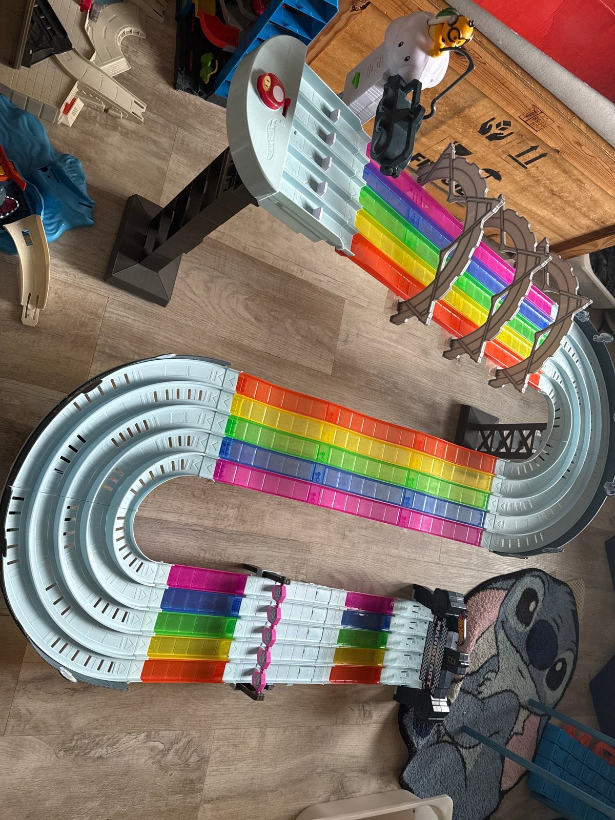 Hot Wheels Mario Kart Racebaan - Compleet (finish defect), Ophalen, Zelf te bouwen, Hot Wheels, Elektrisch