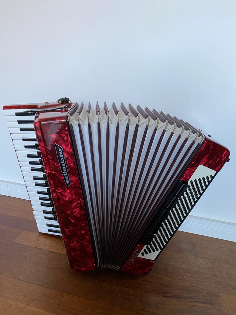 Weltmeister 120-bas Accordeon - Gebruikt, Gebruikt, 120-bas, Weltmeister, Toetsaccordeon