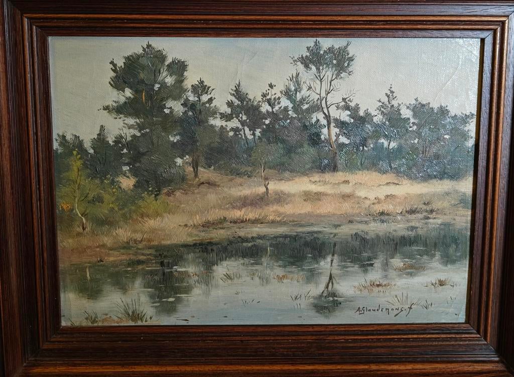 Olieverf schilderij van Adriaan Glaudemans, Antiek en Kunst, Ophalen of Verzenden