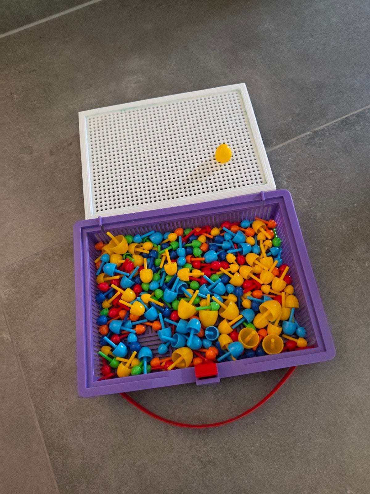 Mozaïek Puzzel Speelgoed met Veel Kleurrijke Pionnen, Ophalen of Verzenden, Gebruikt, Knutselen