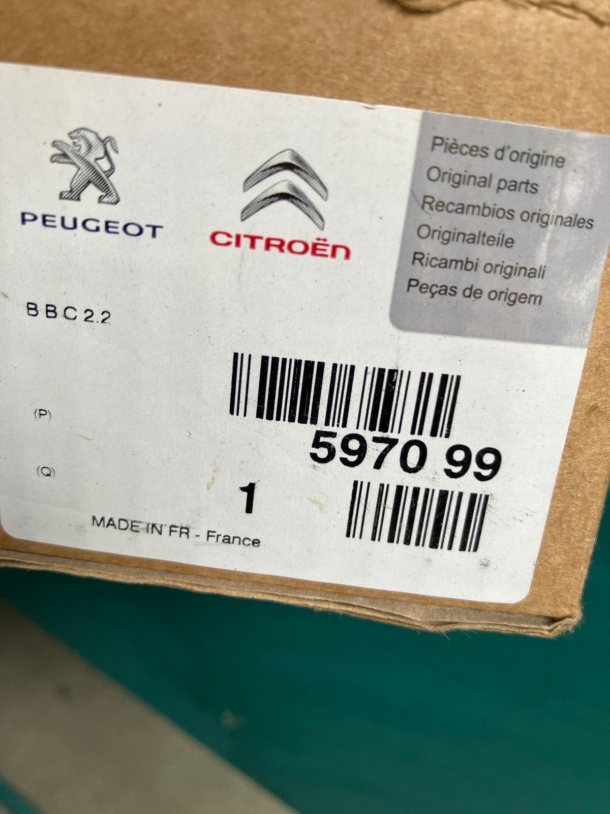 Bobine Peugeot Citroën 5970 99 - Nieuw in doos, Auto-onderdelen, Ophalen of Verzenden, Nieuw, Peugeot