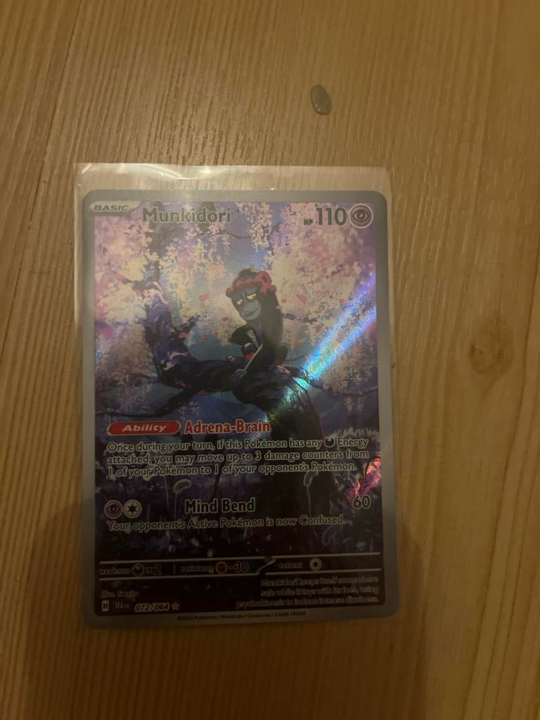 Munkidori 072/064 Pokemon kaart - Scarlet & Violet, Ophalen, Zo goed als nieuw, Losse kaart, Foil